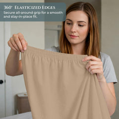 400TC cotton fitted Twin