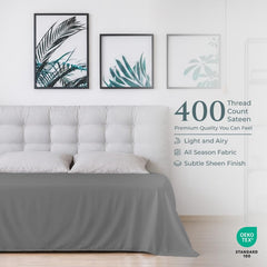 400TC cotton flat SILVER