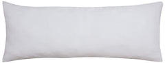 Royale Linens Body Pillow Cover - Double Brushed 1800 Microfiber - 20"x54" with Hidden Zipper Closure - Wrinkle & Fade Resistant - Super Soft Body Pillowcase 2 Pack (White, Pack of 2)