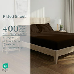 400TC cotton fitted Twin