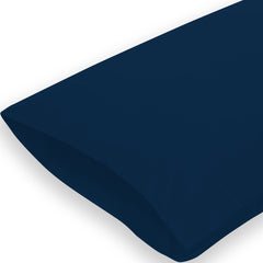 Royale Linens Queen Pillowcase Set of 2 - Bed Pillow Cover - 20" x 30" - Navy Pillowcases - 1800 Brushed Microfiber, Wrinkle & Fade Resistant - Soft & Cozy- Queen Size Pillow Case (Queen, Navy)