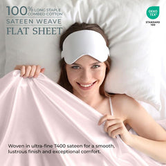 400TC cotton flat Kyoto Blush