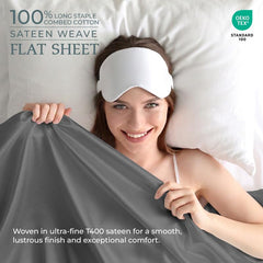400TC cotton flat SILVER