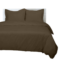 Button duvet cover Chocolate Brown image 1