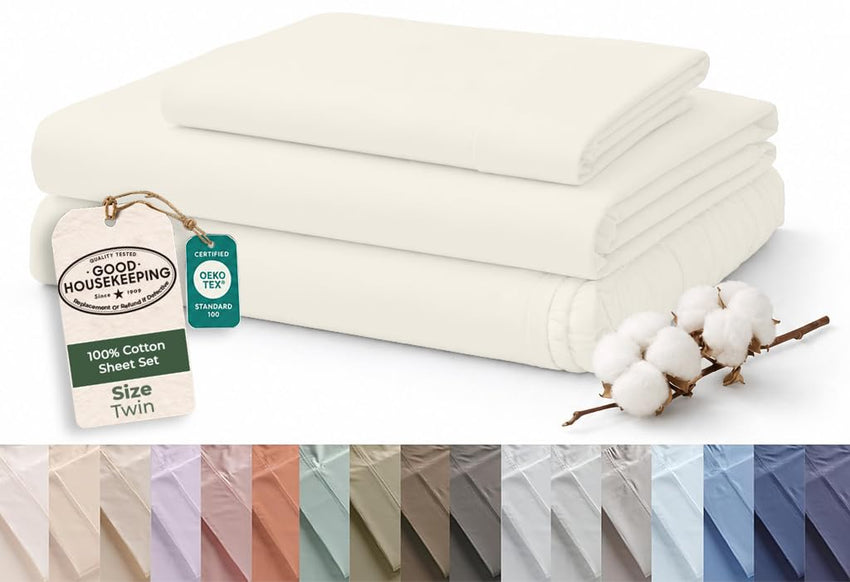 Royale Linens 144 thread Count 100% Cotton Sheet Set