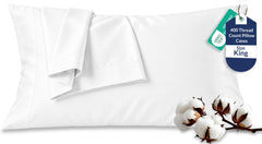 400TC cotton pillow Signature White
