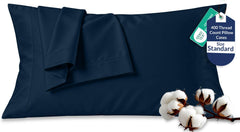 400TC cotton pillow Navy