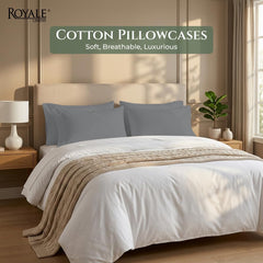 144TC cotton pillowcases Charcoal