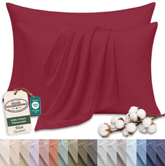 144TC cotton pillowcases Red
