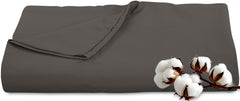 Royale Linens 300 Thread Count 100% Long Staple Combed Cotton Flat Sheet - Super Soft - Top Sheet - Breathable, Cool & Crisp Percale Flat Sheet Only