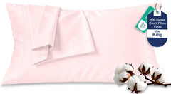 400TC cotton pillow Kyoto Blush