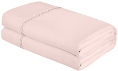 ROYALE LINENS Queen Size Flat Sheet Only - Brushed 1800 Microfiber - Ultra Soft & Breathable - Wrinkle & Stain Resistant - Hotel Quality Flat Sheet Sold Separately - Top Sheet for Bed - (Queen, Pink)