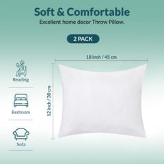 Royale Linens white throw pillow insert