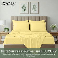 144TC cotton flat sheet Yellow