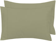 Royale Linens Pillowcase Set of 2 - Bed Pillow Cover - Sage Green Pillowcases - 1800 Brushed Microfiber, Wrinkle & Fade Resistant - Soft & Cozy- Pillow Case (Sage)