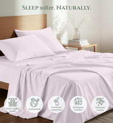 144TC cotton flat sheet Lavender