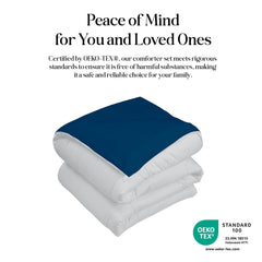 Royale comforter Navy & Silver