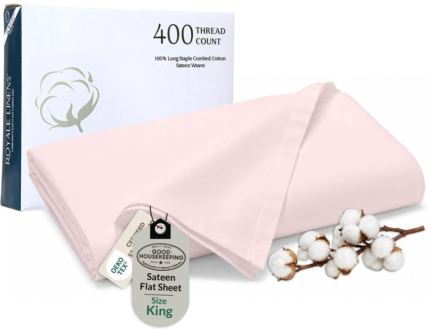 400TC cotton flat Kyoto Blush