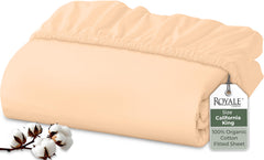 organic cotton fitted sheet 200 thread count percale weave