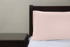 Royale Linens Queen Pillowcase Set of 2 - Bed Pillow Cover - 20" x 30" - Pink Pillowcases - 1800 Brushed Microfiber, Wrinkle & Fade Resistant - Soft & Cozy- Queen Size Pillow Case (Queen, Pink)