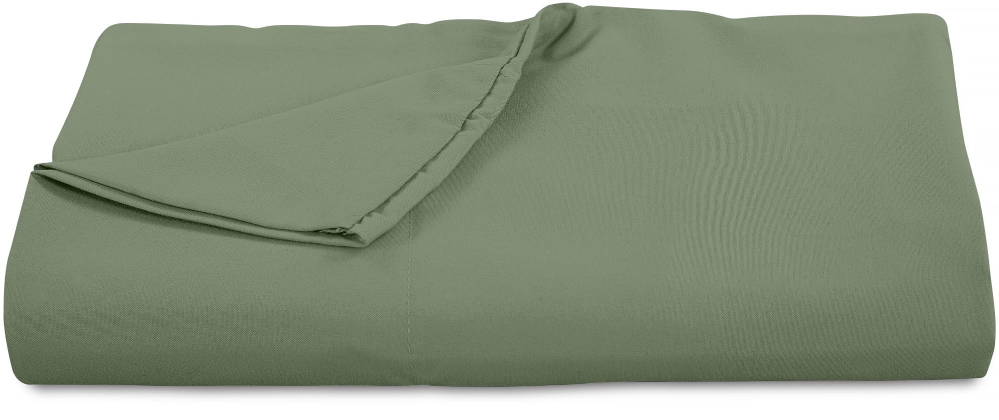 Royale Linens 300 Thread Count 100% Long Staple Combed Cotton Flat Sheet - Super Soft - Top Sheet - Full Flat Sheet Sold Separately - Breathable, Cool & Crisp Percale Flat Sheet Only (Full, Aqua)