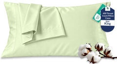 400TC cotton pillow Florentine Sage