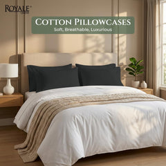 144TC cotton pillowcases Black