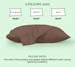 144TC cotton pillowcases Chocolate