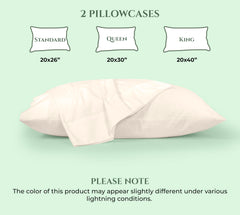 144TC cotton pillowcases Cream