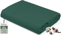 200TC cotton flat sheet Hunter Green - image 13