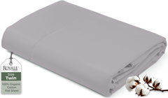 200TC cotton flat sheet Silver - image 1