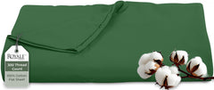 Royale Linens 300 Thread Count 100% Long Staple Combed Cotton Flat Sheet - Super Soft - Top Sheet - Breathable, Cool & Crisp Percale Flat Sheet Only