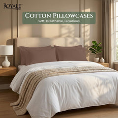 144TC cotton pillowcases Chocolate