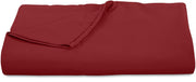 Royale Linens 300 Thread Count 100% Long Staple Combed Cotton Flat Sheet - Super Soft - Top Sheet - Flat Sheet Sold Separately - Breathable, Cool & Crisp Percale Flat Sheet Only ( Red)