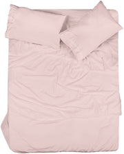 ROYALE LINENS - 4 Piece Bed Sheet - Soft Brushed Microfiber 1800 Bedding Set - 1 Fitted Sheet, 1 Flat Sheet, 2 Pillow case - Wrinkle & Fade Resistant Luxury Sheet Set (Pink)