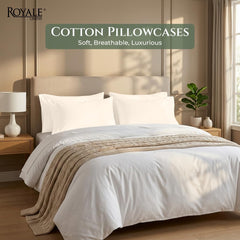 144TC cotton pillowcases Cream