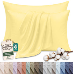 144TC cotton pillowcases Yellow