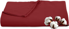 Royale Linens 300 Thread Count 100% Long Staple Combed Cotton Flat Sheet - Super Soft - Top Sheet - Breathable, Cool & Crisp Percale Flat Sheet Only