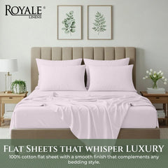 144TC cotton flat sheet Lavender