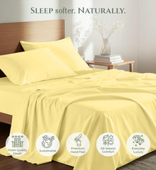 144TC cotton flat sheet Yellow