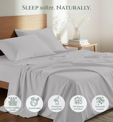 144TC cotton flat sheet Silver