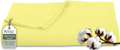 Royale Linens 300 Thread Count 100% Long Staple Combed Cotton Flat Sheet - Super Soft - Top Sheet - Breathable, Cool & Crisp Percale Flat Sheet Only