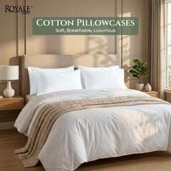 144TC cotton pillowcases White