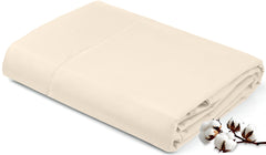 200TC cotton flat sheet Cream - image 1