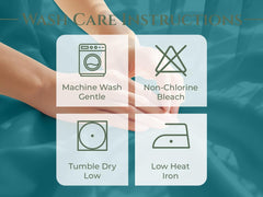 144TC cotton fitted sheet Teal