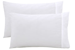 Royale Linens White Pillowcase Set of 12 - Queen 20"x30" Bed Pillow Cover - 1800 Brushed Microfiber - Wrinkle & Fade Resistant - Bulk Pillow Cases - Hotel Quality Pillow Case 12 Pack (Queen, White)