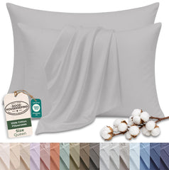 144TC cotton pillowcases Silver