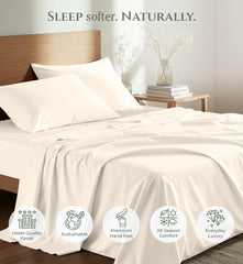 144TC cotton flat sheet Cream