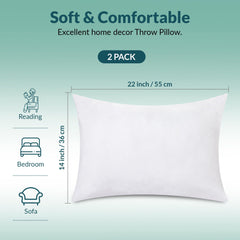 Royale Linens white throw pillow insert