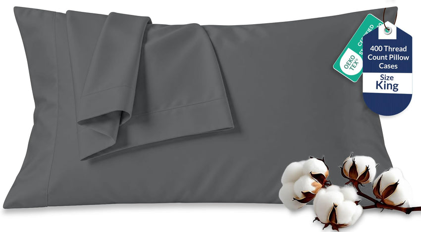 400TC cotton pillow Spanish Slate